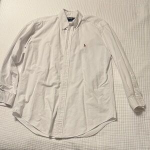 Ralph Lauren White Casual Button Down Shirt